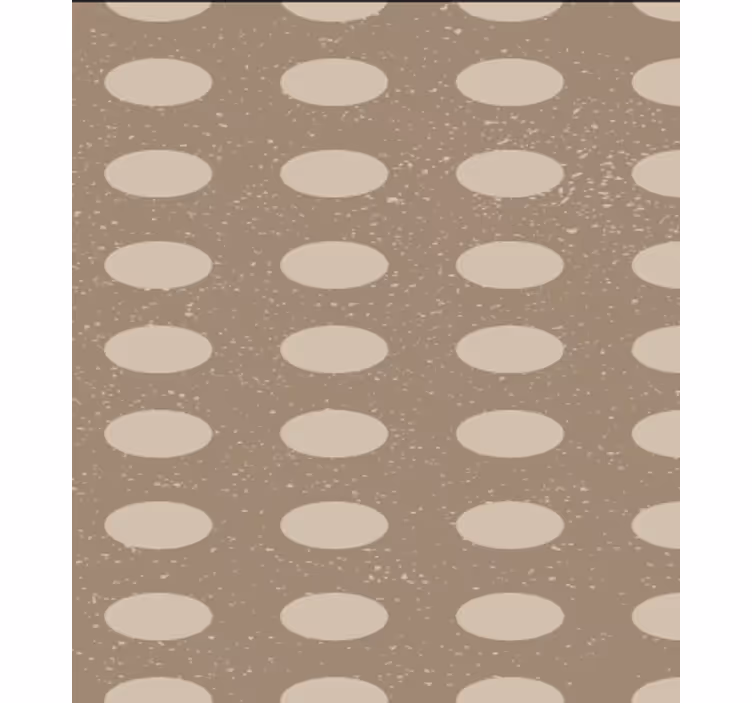 Dining room wallpaper geometric brown circle design - TenStickers