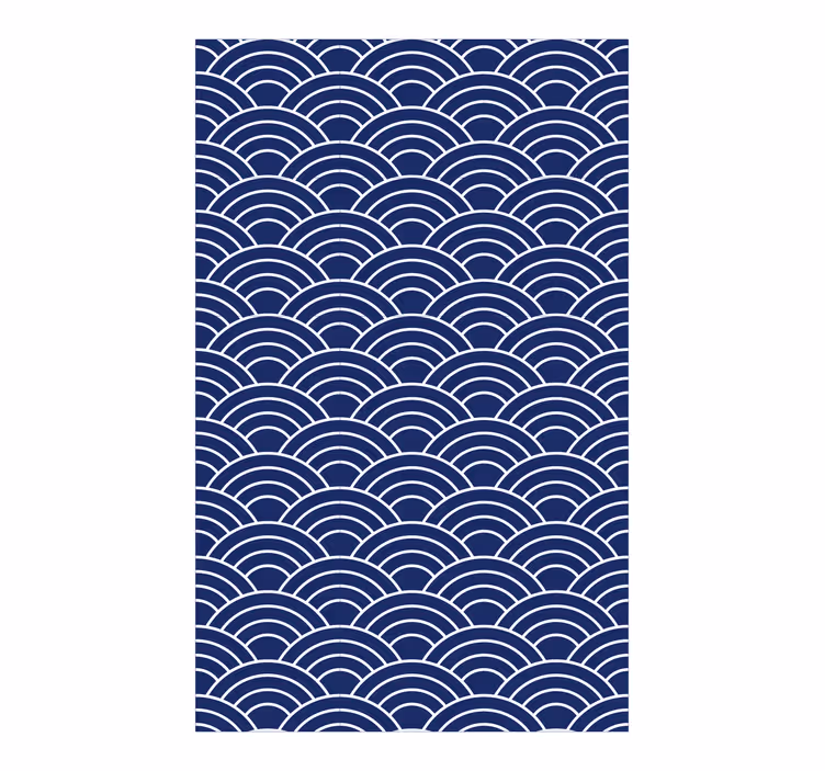 Geometric wallpaper wavy lines pattern - TenStickers