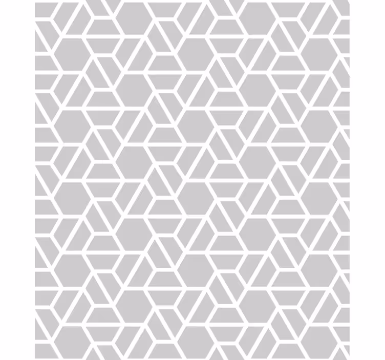 Geometric wallpaper with lattice pattern design - TenStickers