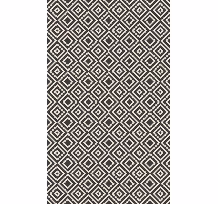 Geometric wallpaper with diamond pattern design - TenStickers