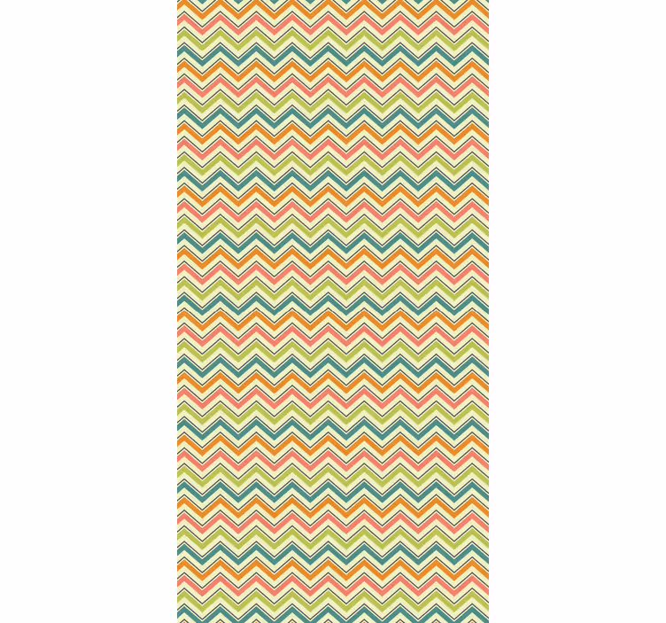 Geometric wallpaper chevron zigzag pattern - TenStickers