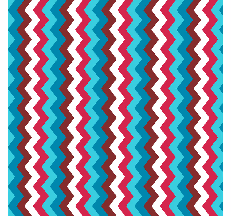 Geometric wallpaper zigzag wave design - TenStickers