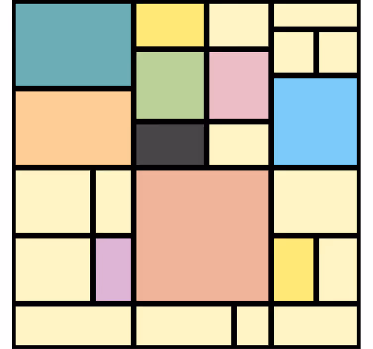 Vibrant geometry geometric wallpaper - TenStickers