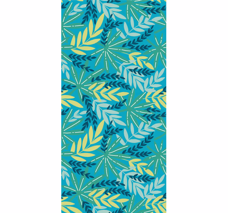 Nature wallpaper in a lush tropical palette - TenStickers