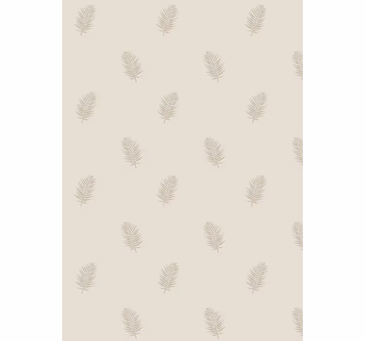 Nature wallpaper with leaf patterned design - TenStickers