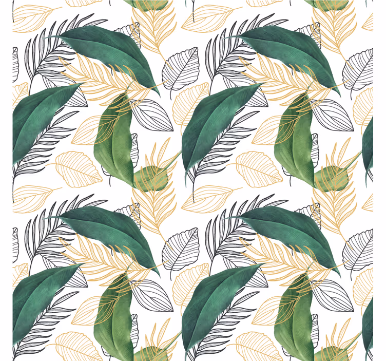 Nature wallpaper lush greenery design - TenStickers