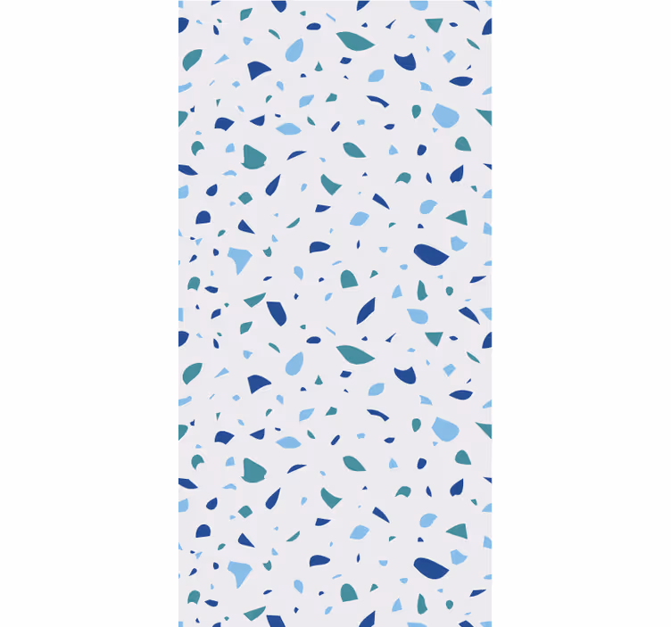 Textured wallpaper in blue tones terrazzo - TenStickers