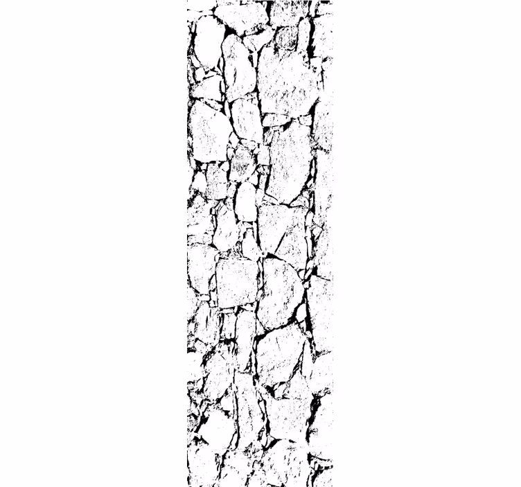 Marble wallpaper in cracked grey style - TenStickers