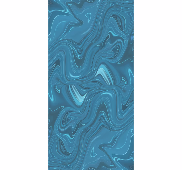 Marble wallpaper in swirling ocean hues - TenStickers