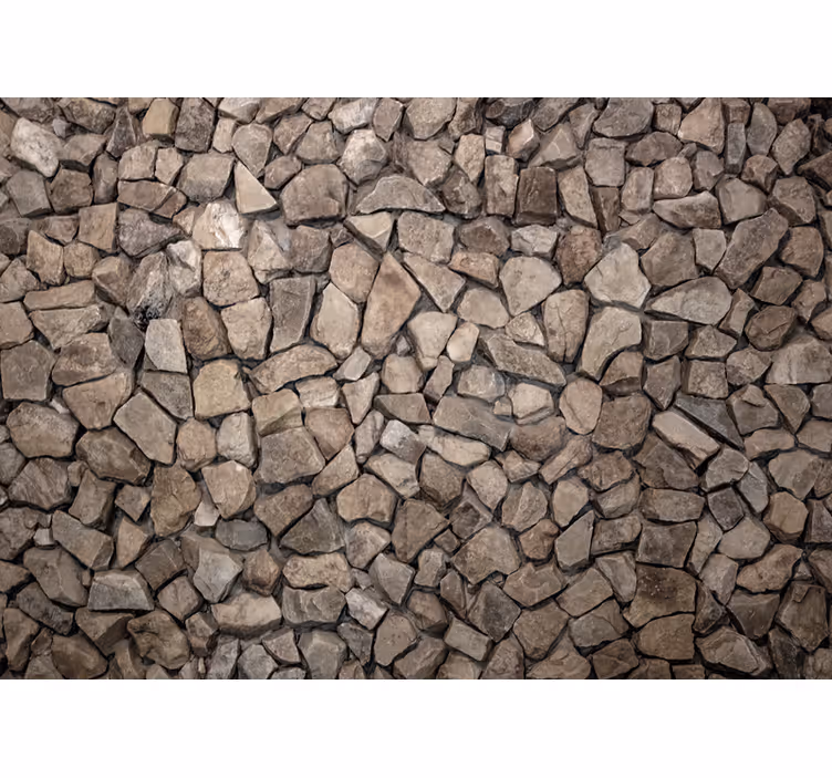 Stone wallpaper rustic style 3d stone design - TenStickers