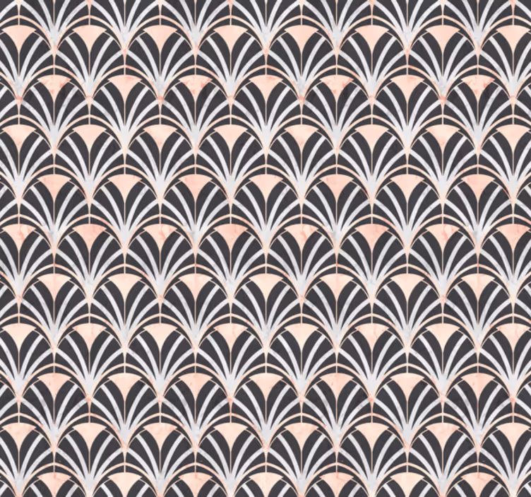 Tile wallpaper art deco marble effect design - TenStickers