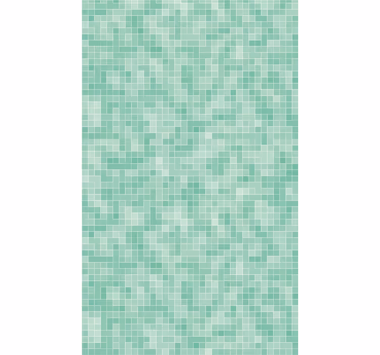 Tile wallpaper mint mosaic design - TenStickers