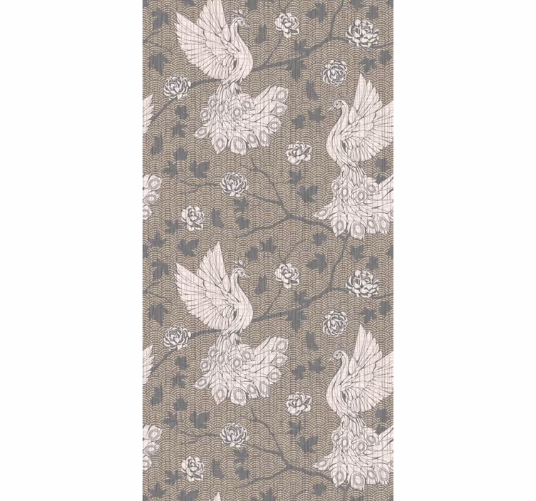 Kids wallpaper yute birds design - TenStickers