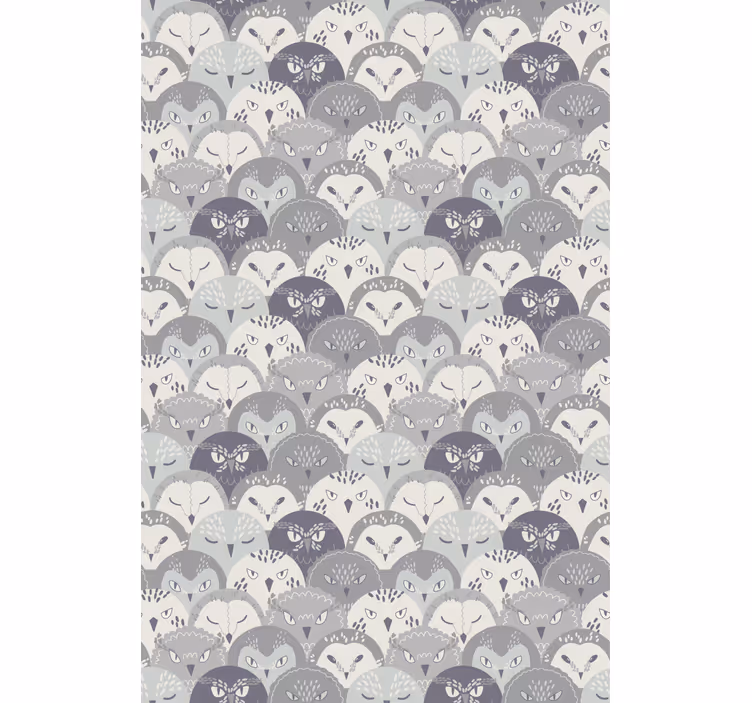 Kids wallpaper grey forest animals - TenStickers
