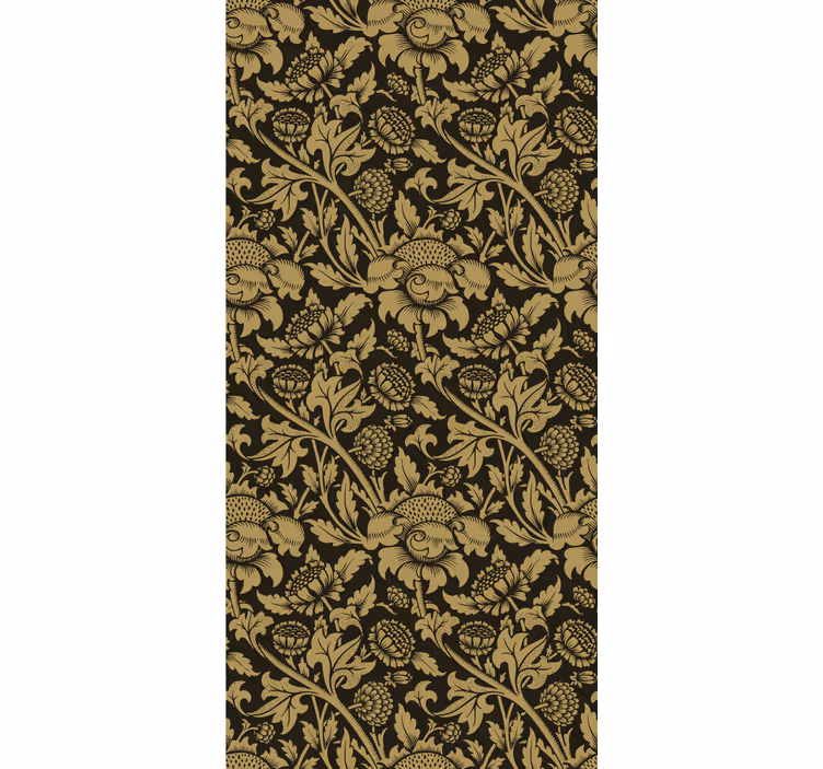 Hallway wallpaper classic beige pattern - TenStickers