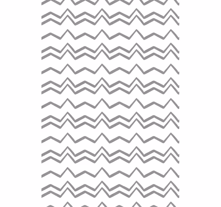 Scandinavian wallpaper with irregular grey zigzag lines - TenStickers
