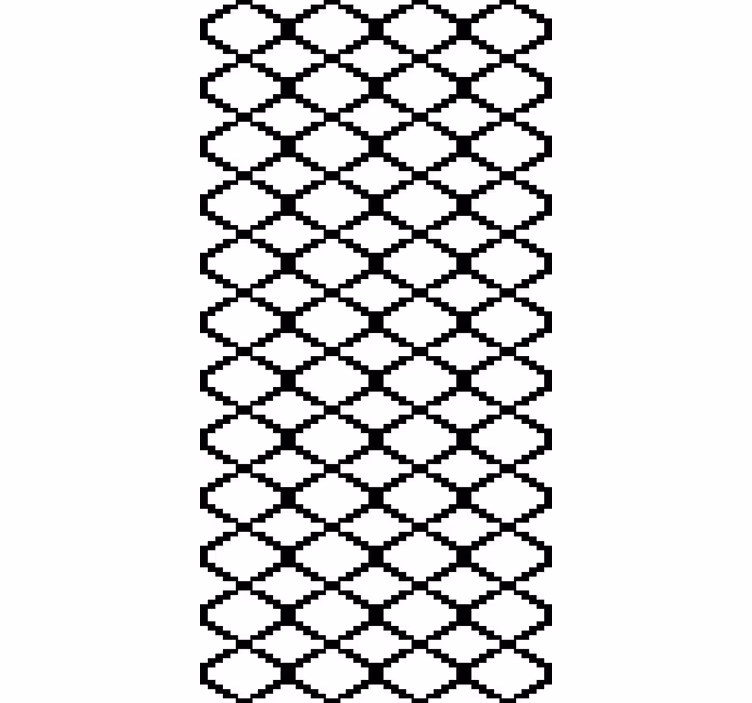 Scandinavian wallpaper black geometric diamonds - TenStickers