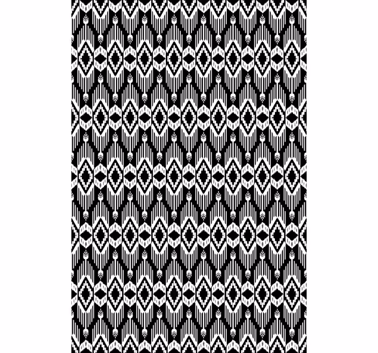 Scandinavian wallpaper rustic white and black design - TenStickers