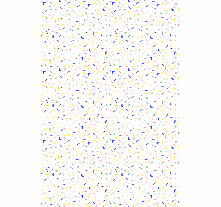 Scandinavian wallpaper colorful sprinkles design - TenStickers