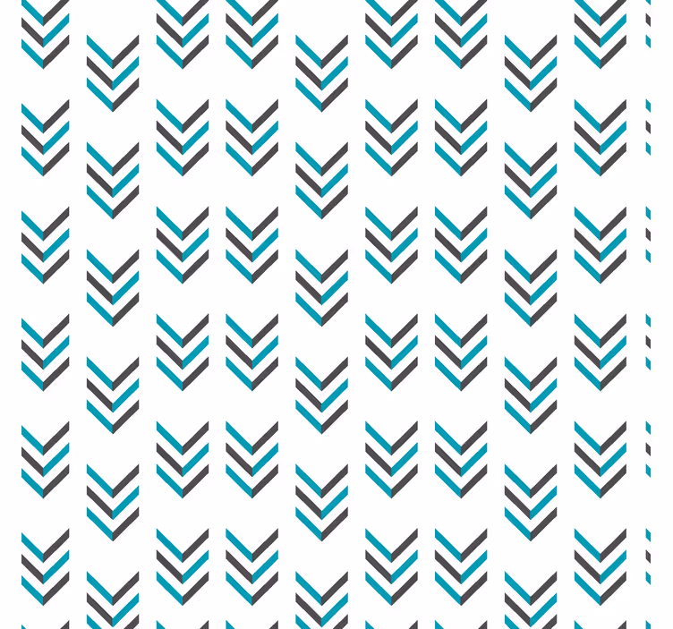 Scandinavian wallpaper blue arrows - TenStickers