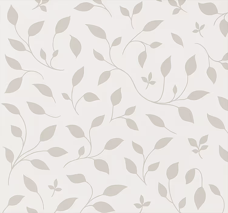 Scandinavian wallpaper calming leaf floral design - TenStickers
