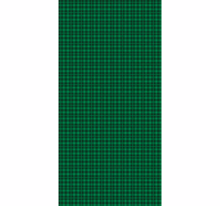 Texture pattern wallpaper classic green plaid - TenStickers