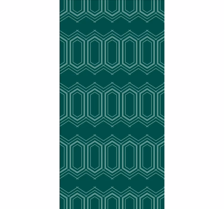 Texture pattern wallpaper green geometric design - TenStickers