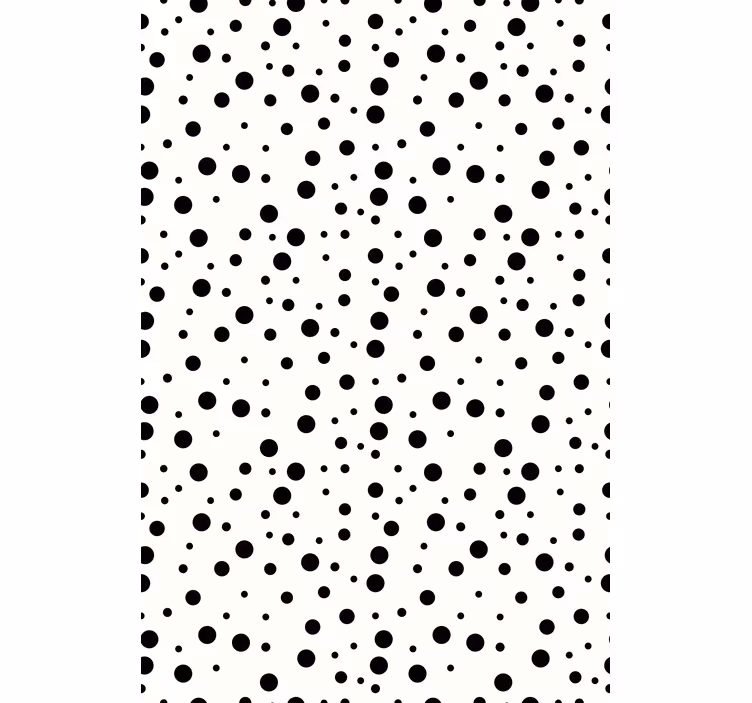Texture pattern wallpaper black polka dots - TenStickers