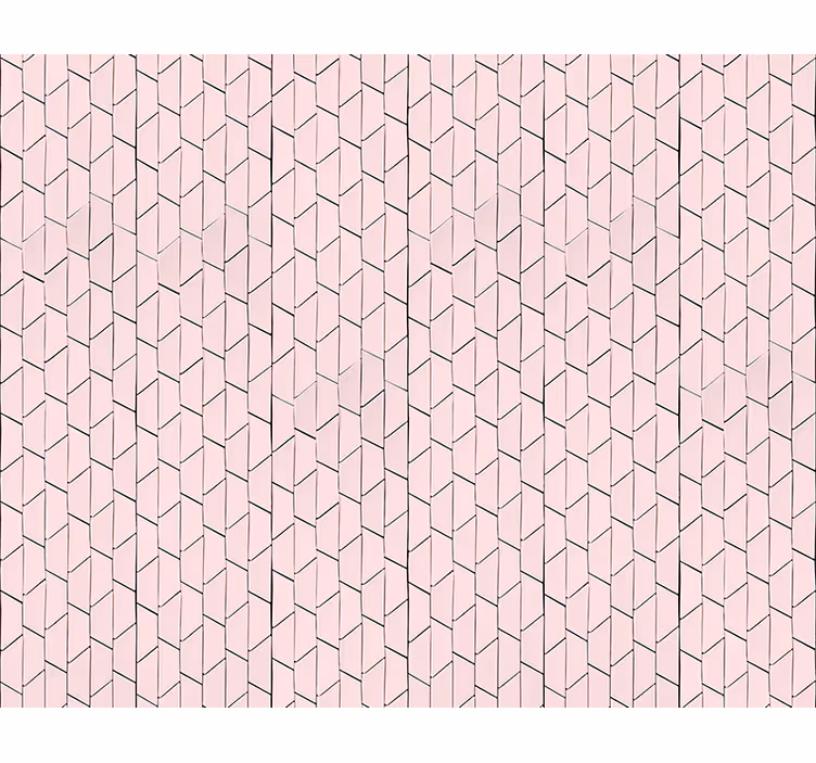 Texture pattern wallpaper in pink geometric design - TenStickers