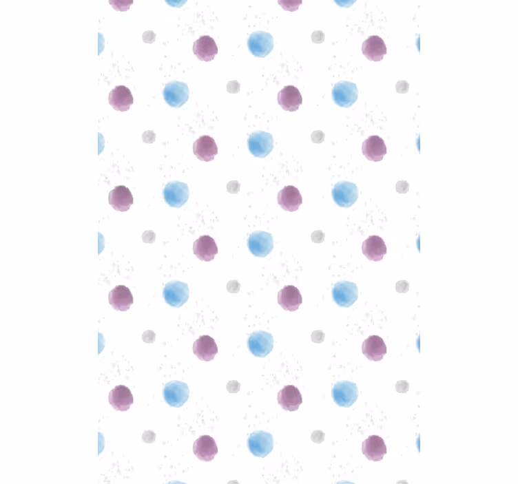 Living room wallpaper vibrant spotty circles - TenStickers