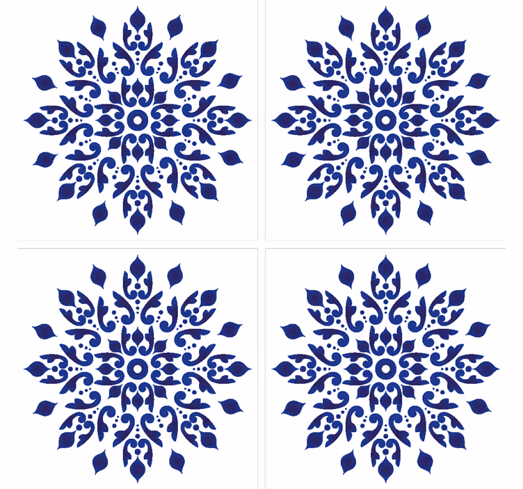 Tile wallpaper round classic design - TenStickers