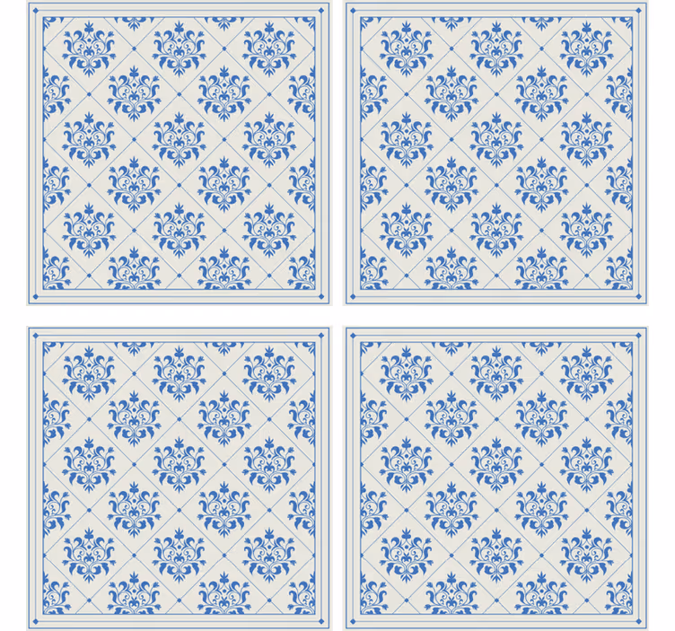 Tile wallpaper floral and ornamental vintage design - TenStickers