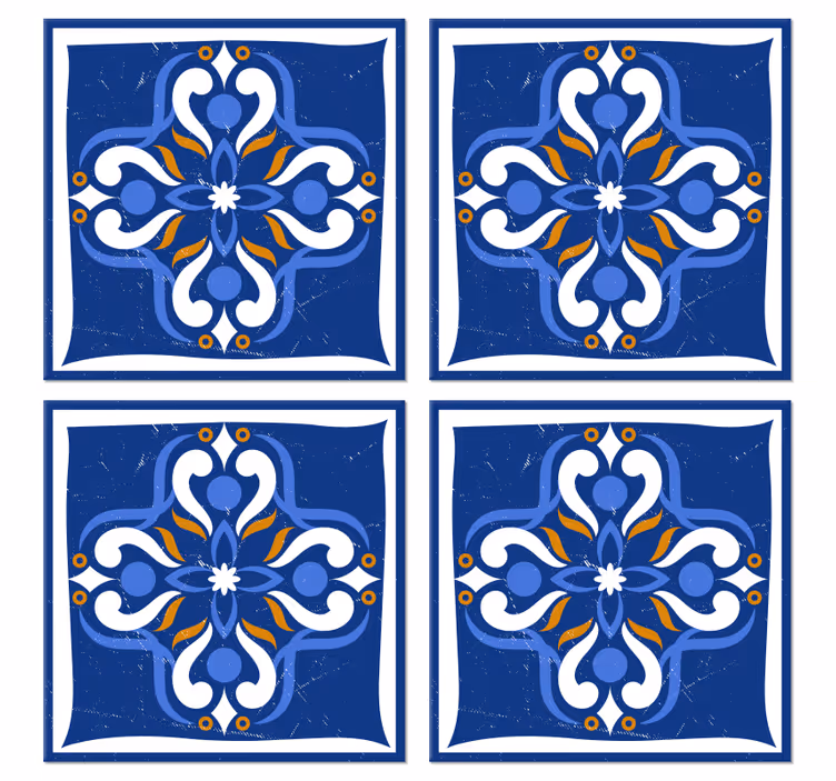 Tile wallpaper classic mediterranean design - TenStickers
