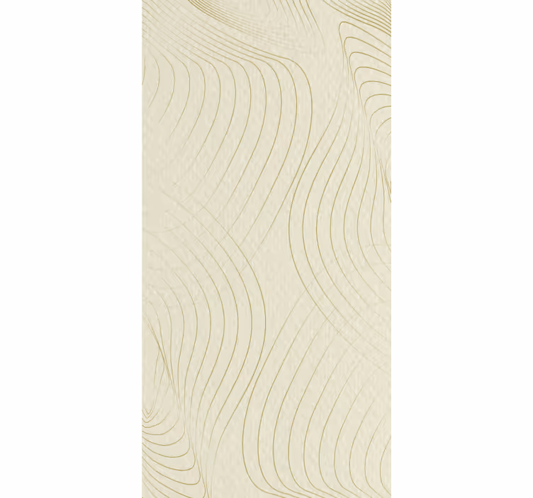 Living room wallpaper with gentle wave patterns - TenStickers