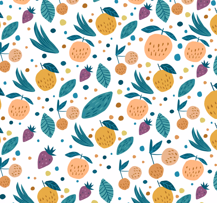 Fruit flavours kitchen wallpaper - TenStickers