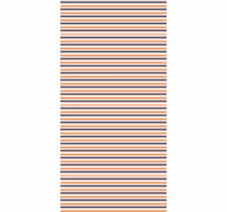 Modern wallpaper in horizontal retro pastel stripes - TenStickers