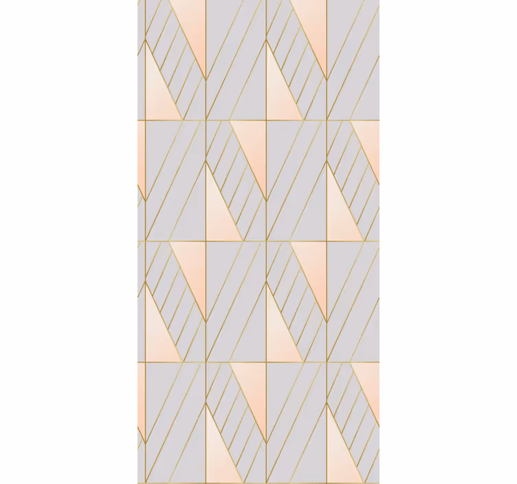 Modern wallpaper with geometric patterned lines - TenStickers