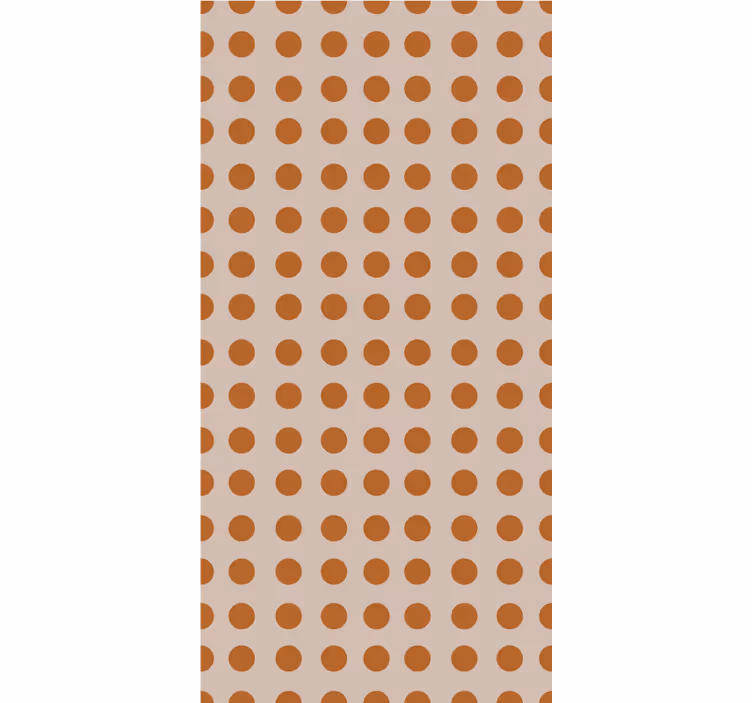 Modern wallpaper brown polka dots - TenStickers