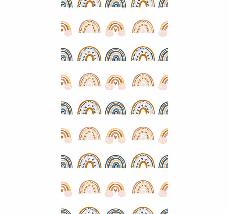 Kids wallpaper nordic rainbow designs - TenStickers