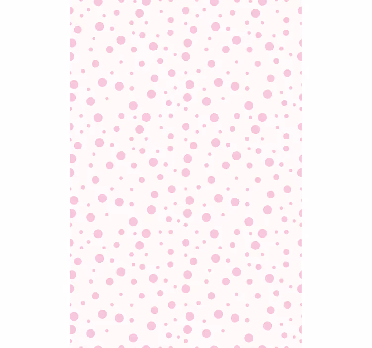 Teenager wallpaper pink dotted patterns - TenStickers