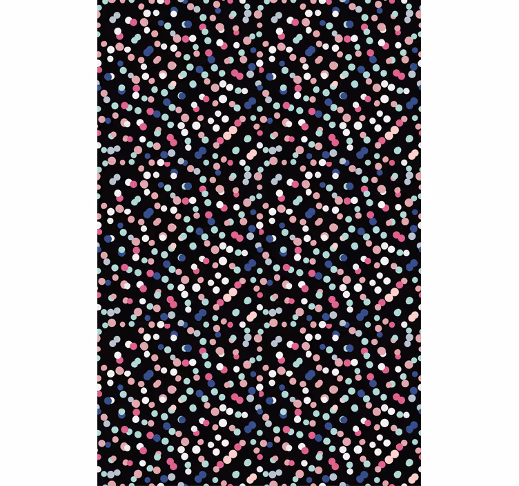 Teenager wallpaper colorful dot pattern - TenStickers