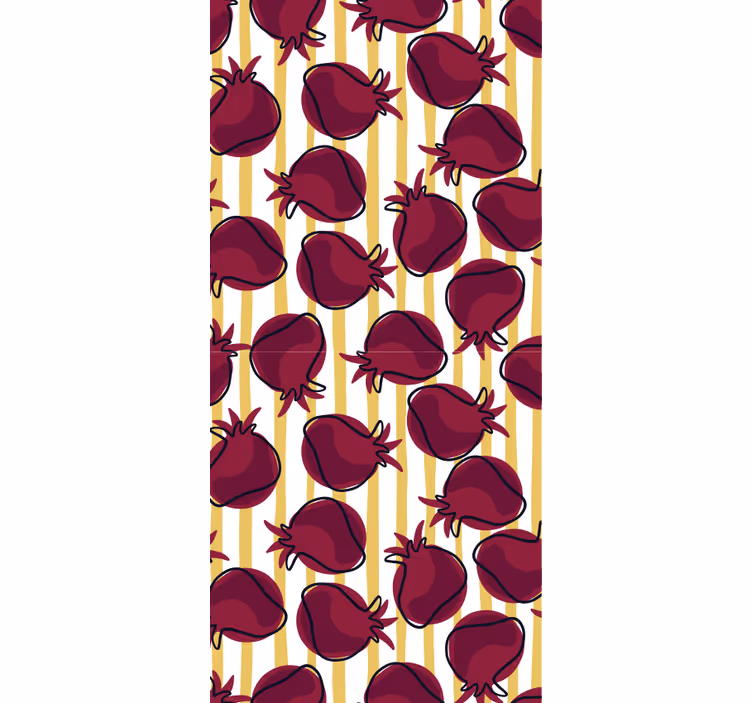 Kitchen wallpaper with pomegranate design - TenStickers
