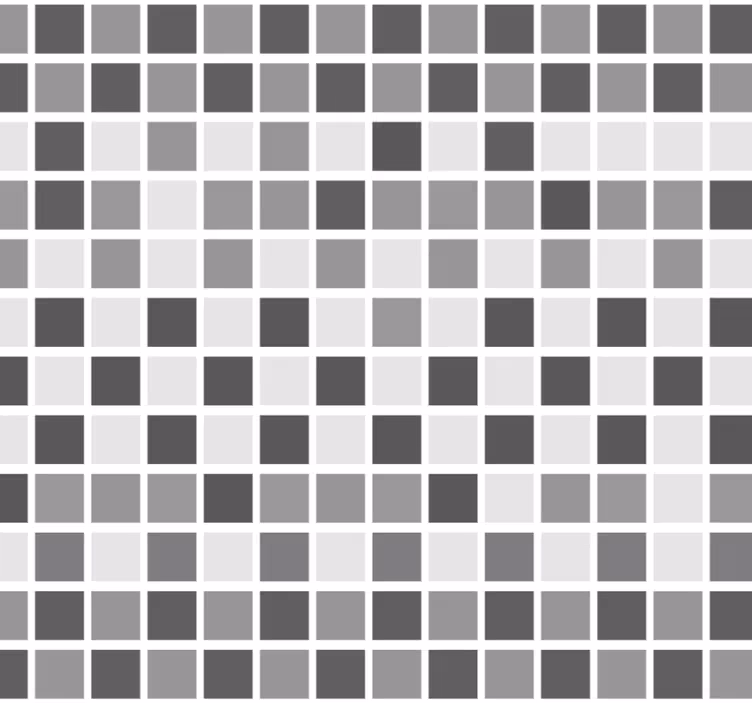 Grey shades bathroom wallpaper - TenStickers