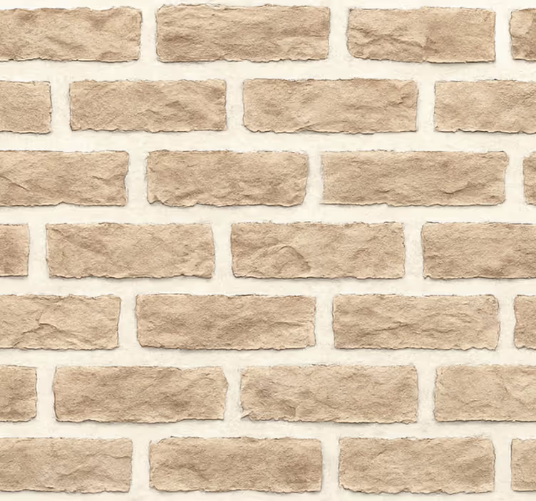 Living room wallpaper rustic sandstone brick - TenStickers