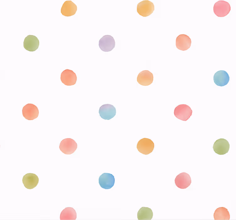 Master bedroom wallpaper watercolor polka dot - TenStickers