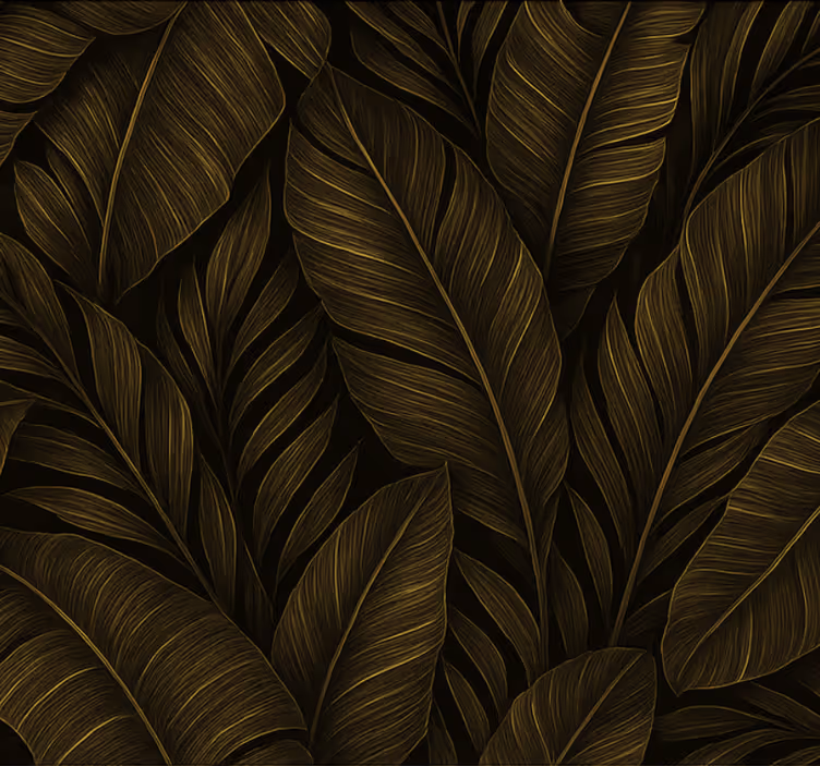 Living room wallpaper gold accent design - TenStickers