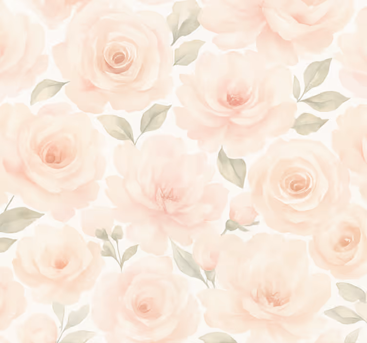 Living room wallpaper pink peony vintage - TenStickers