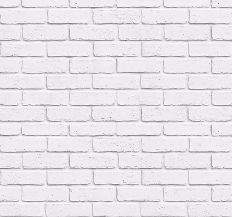 Living room wallpaper white stone effect - TenStickers