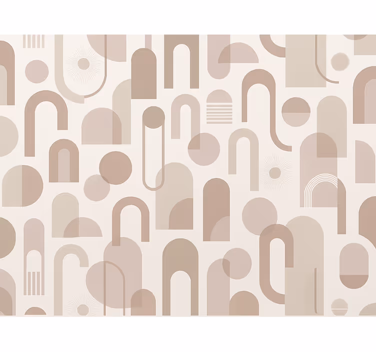 Master bedroom wallpaper in contemporary design - TenStickers