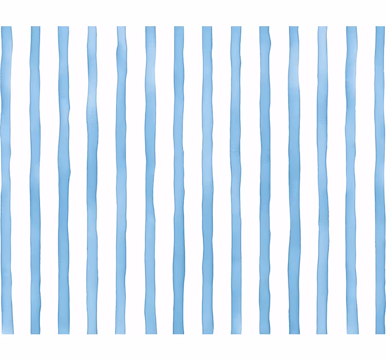 Vertical line wallpaper blue watercolor stripes - TenStickers